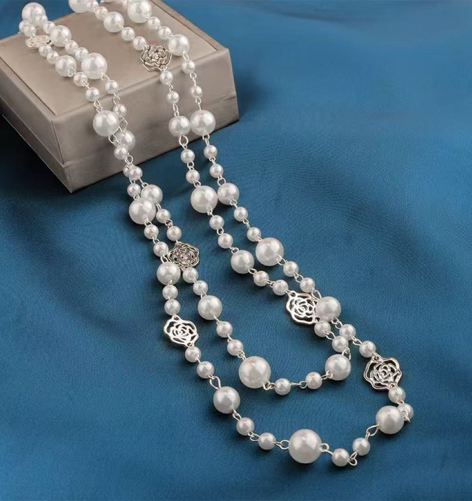 💎 Signature Beaded Pearl Necklace