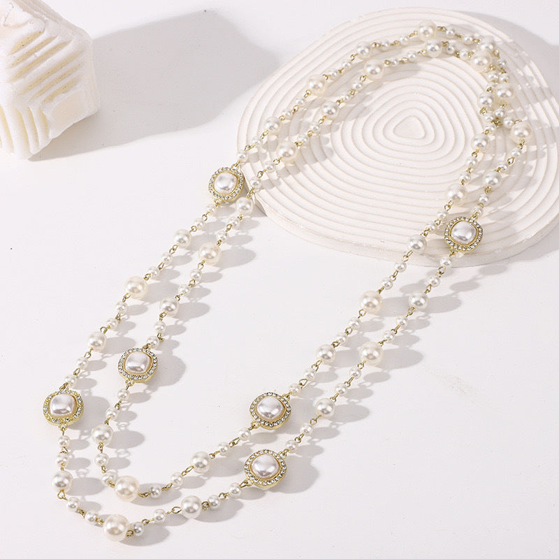 💎 Signature Beaded Pearl Necklace