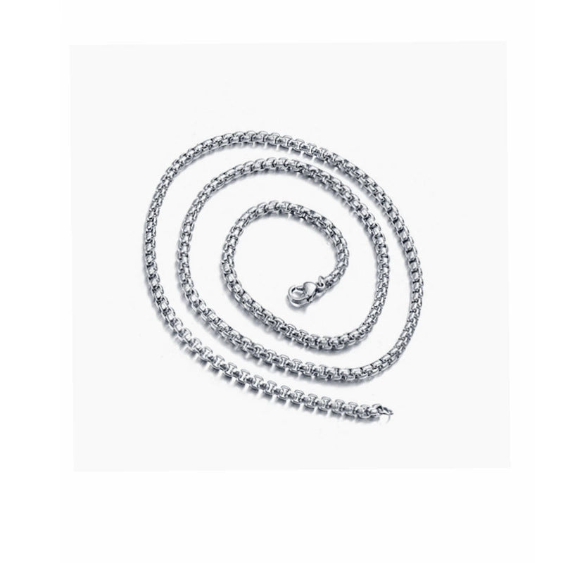 Stainless steel stress-relieving necklace