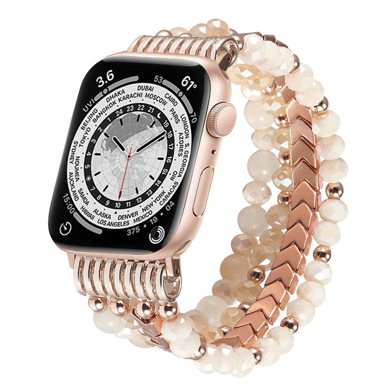 Apple Watch Jewelry Beaded Strap with Arrow Design
