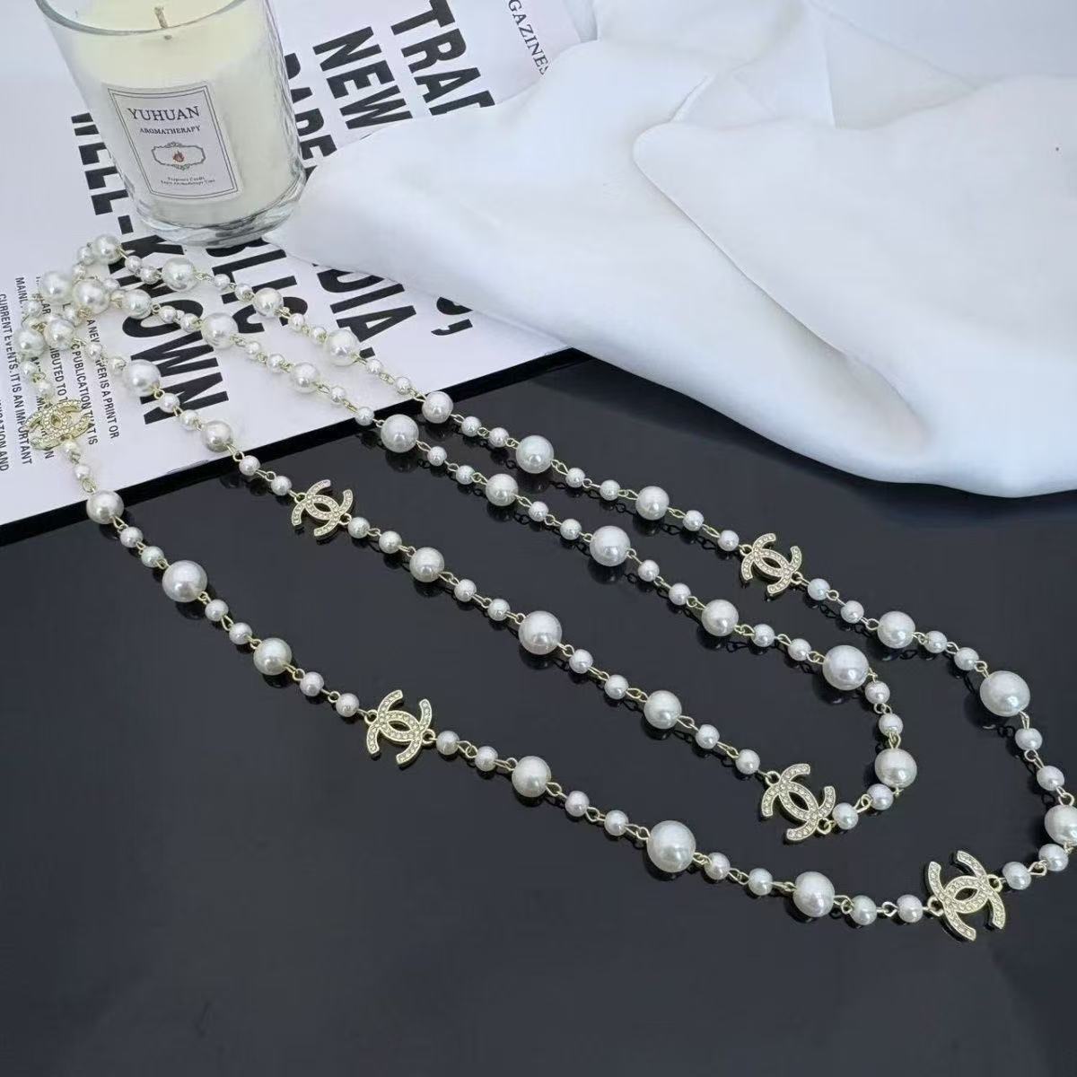 💎 Signature Beaded Pearl Necklace