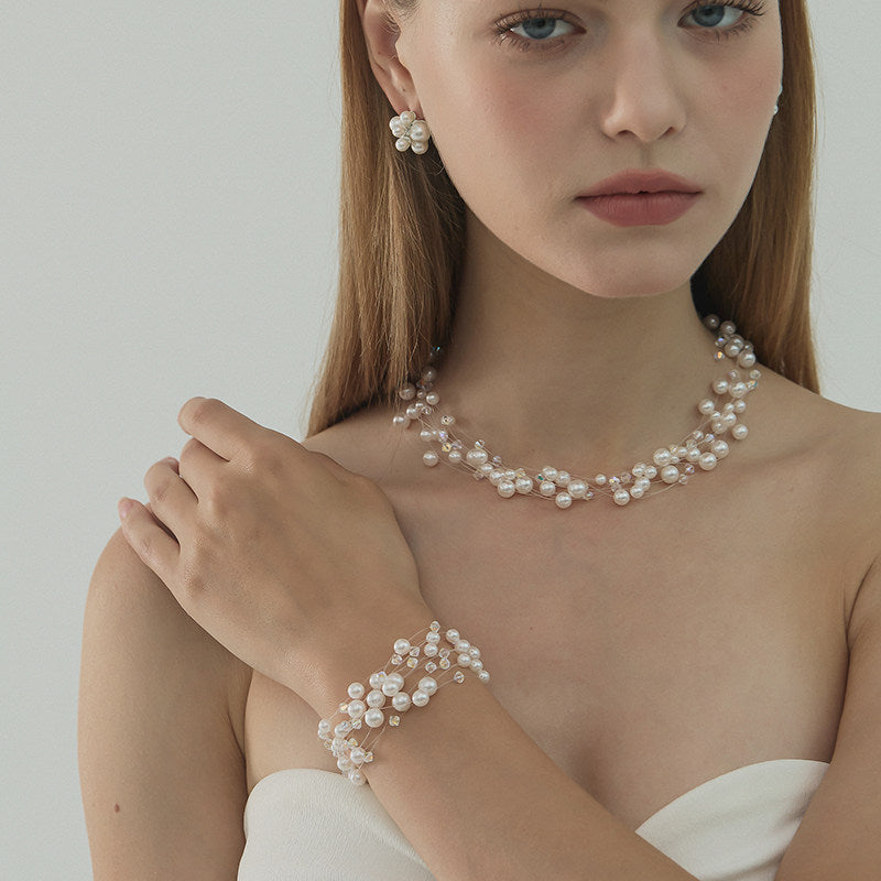 Women's Starry Sky Pearl Necklace