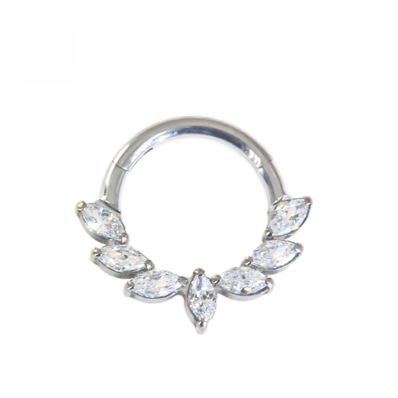 Crown Wing Butterfly Nose Piercing Jewelry