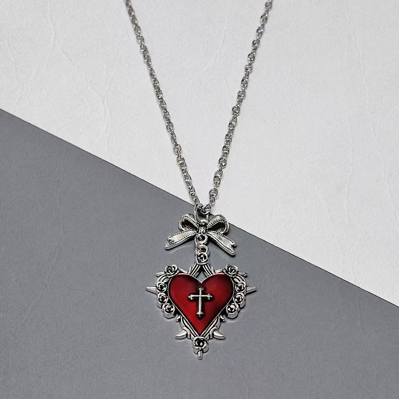 Gothic Punk Cross Necklace