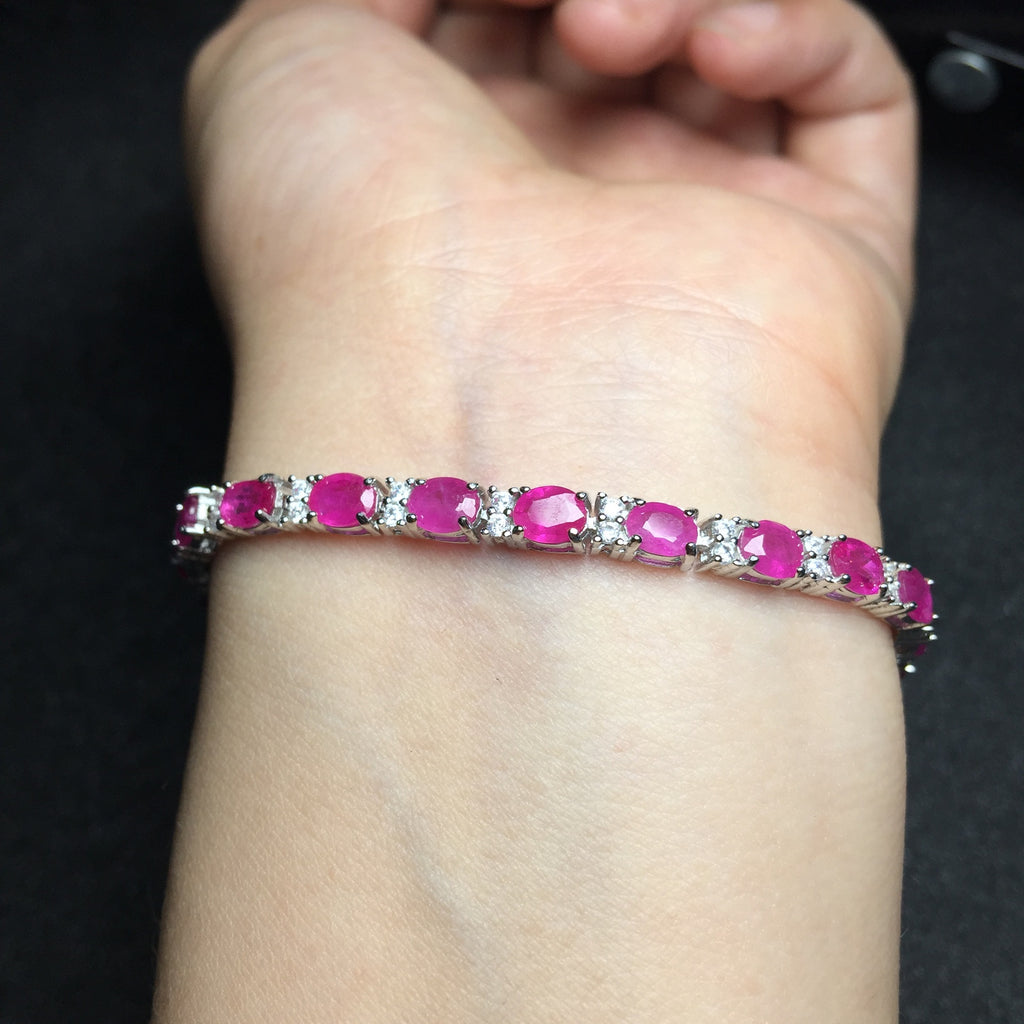 Colored Gemstone Jewelry Bracelet