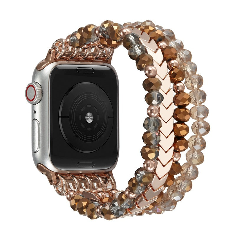 Apple Watch Jewelry Beaded Strap with Arrow Design