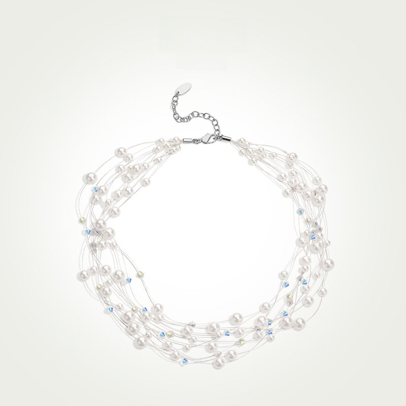 Women's Starry Sky Pearl Necklace