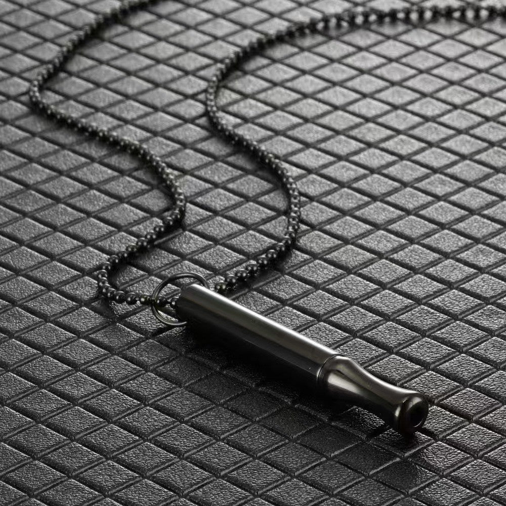 Stainless steel stress-relieving necklace