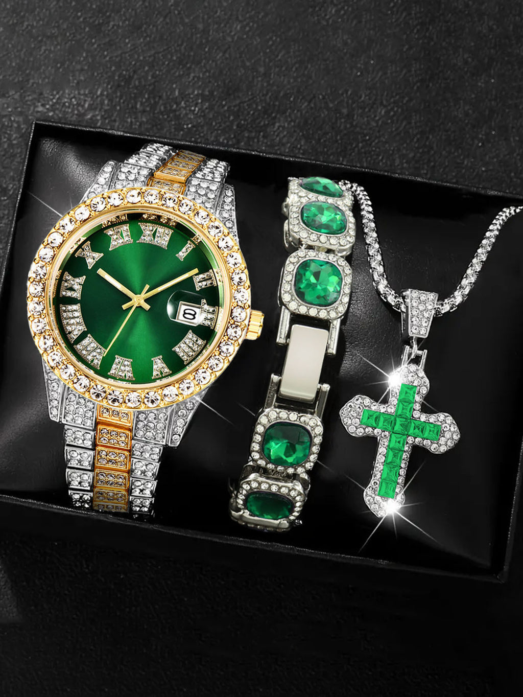 Diamond-Encrusted Quartz Watches