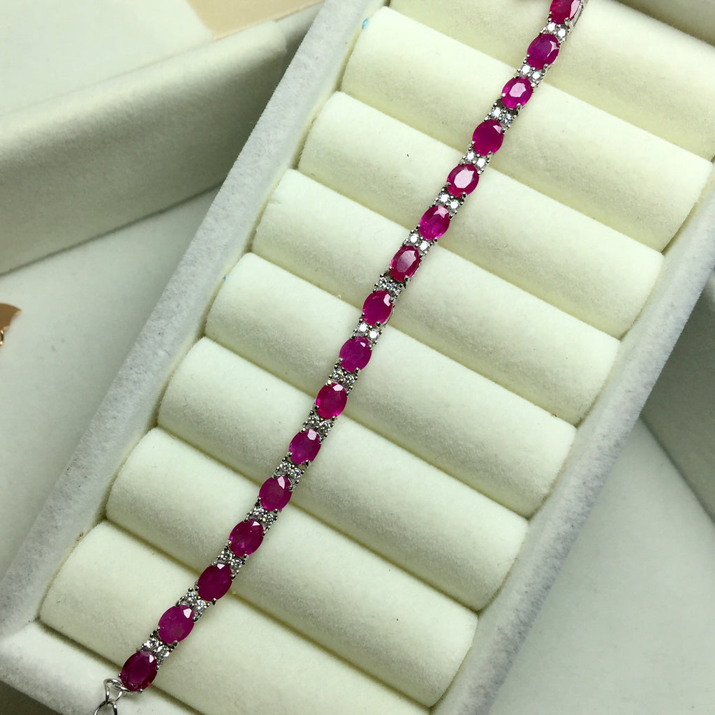 Colored Gemstone Jewelry Bracelet