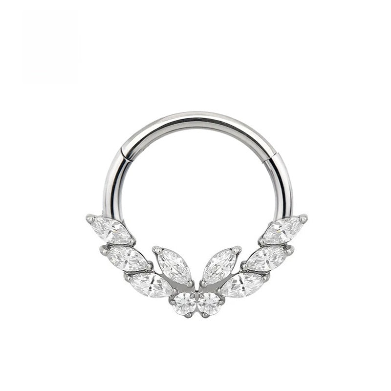 Crown Wing Butterfly Nose Piercing Jewelry