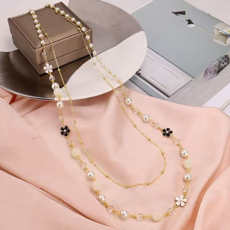 💎 Signature Beaded Pearl Necklace