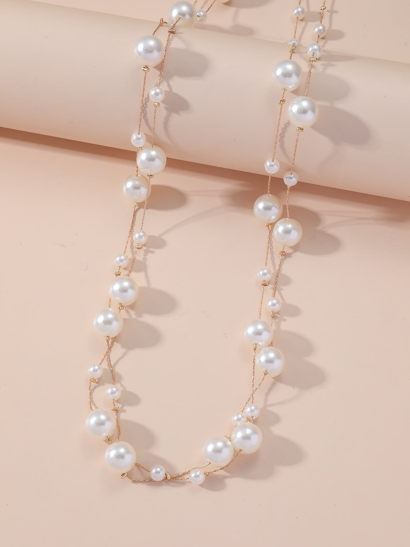 💎 Signature Beaded Pearl Necklace