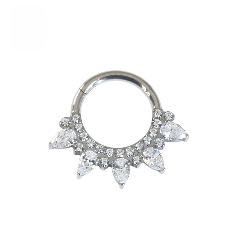 Crown Wing Butterfly Nose Piercing Jewelry