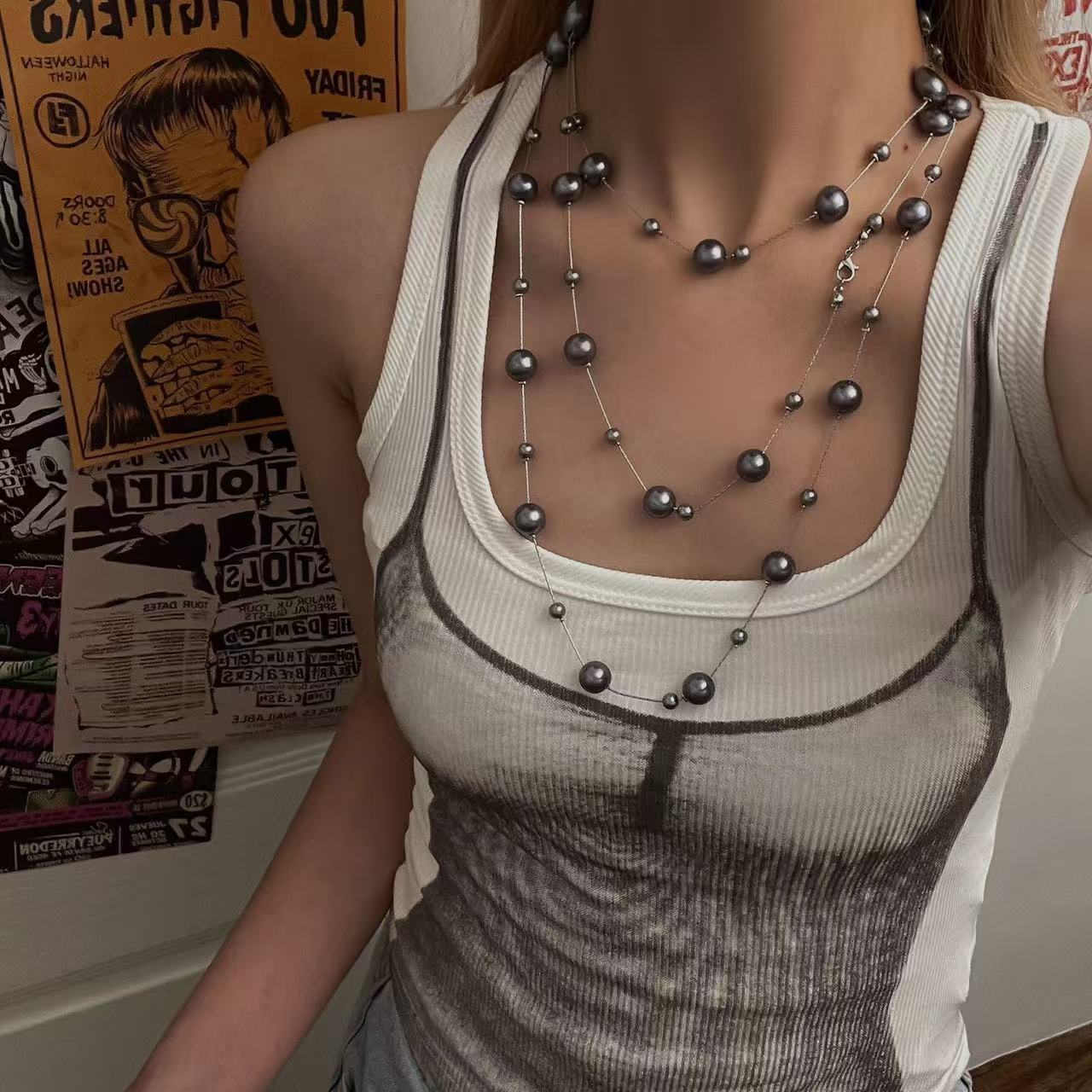 💎 Signature Beaded Pearl Necklace