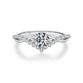 Mosan Diamond Sterling Silver Diamond Ring