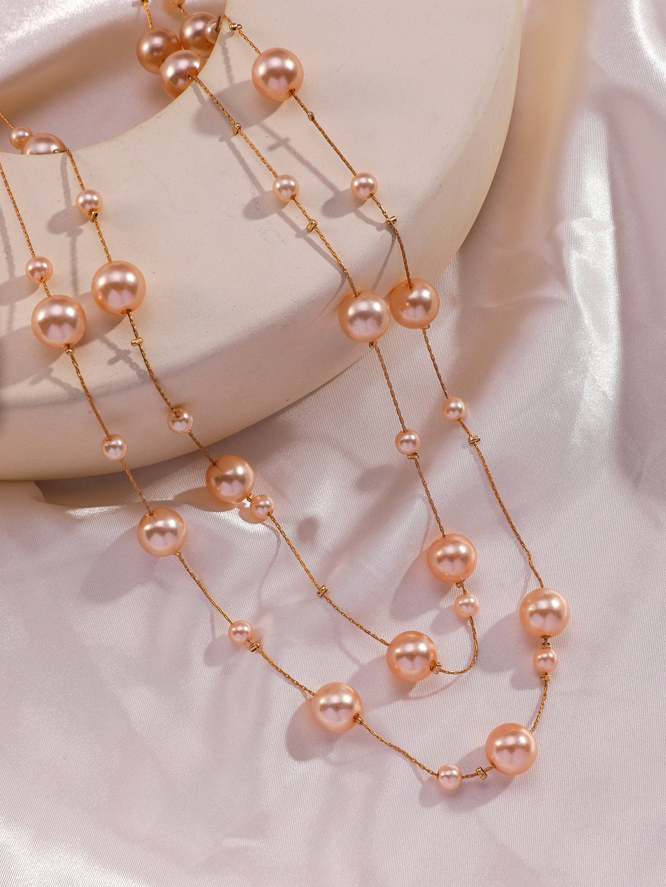 💎 Signature Beaded Pearl Necklace