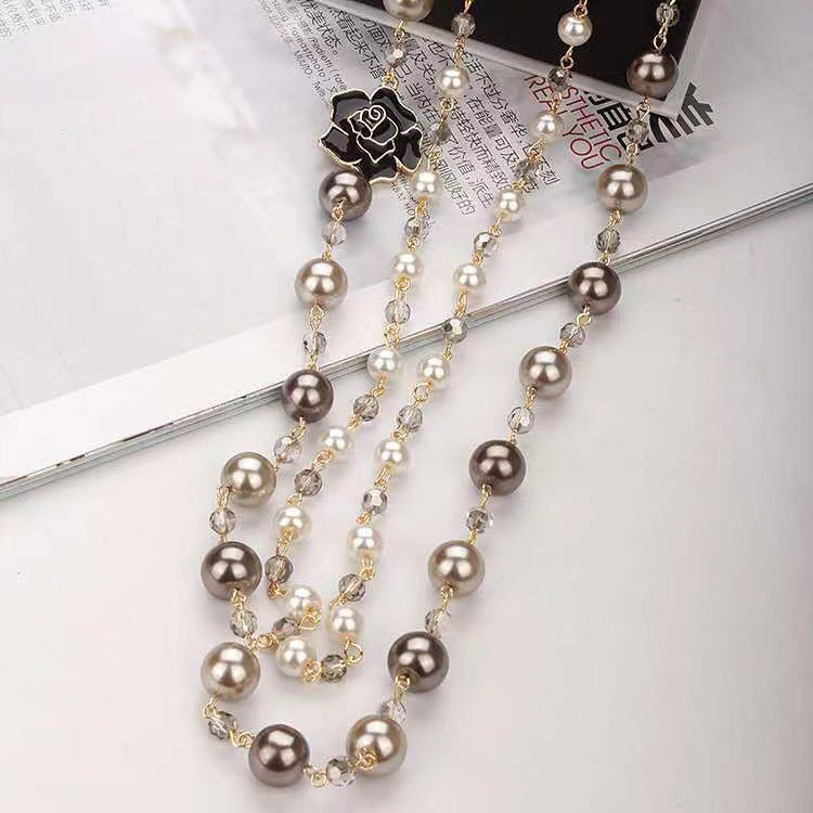 💎 Signature Beaded Pearl Necklace