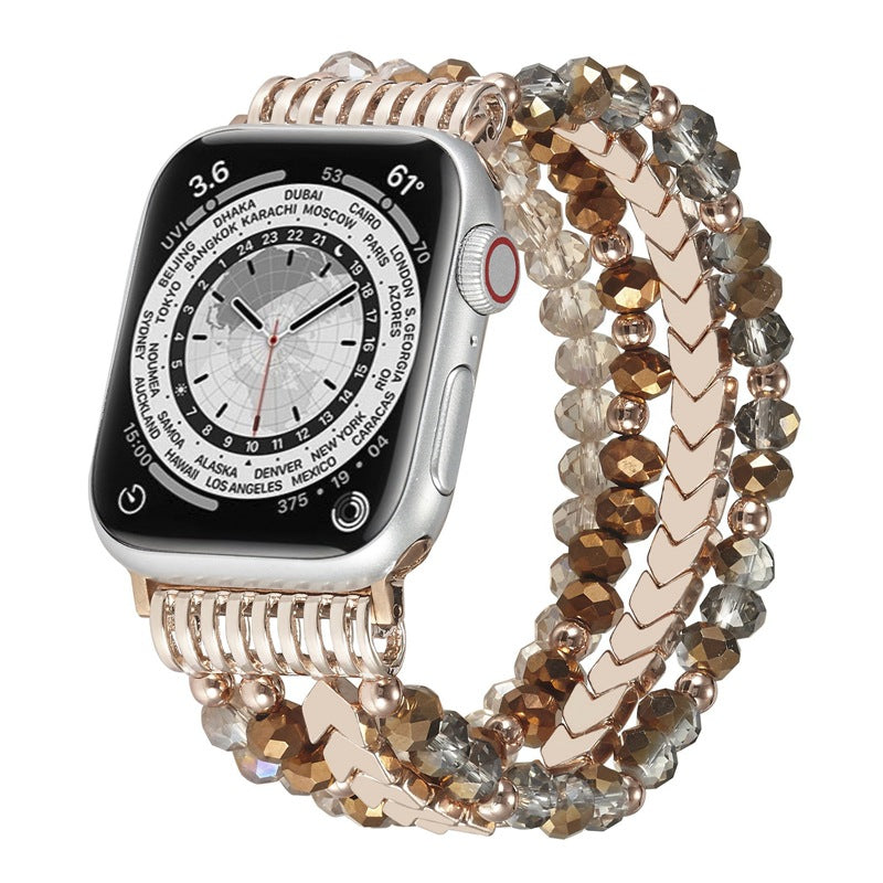 Apple Watch Jewelry Beaded Strap with Arrow Design