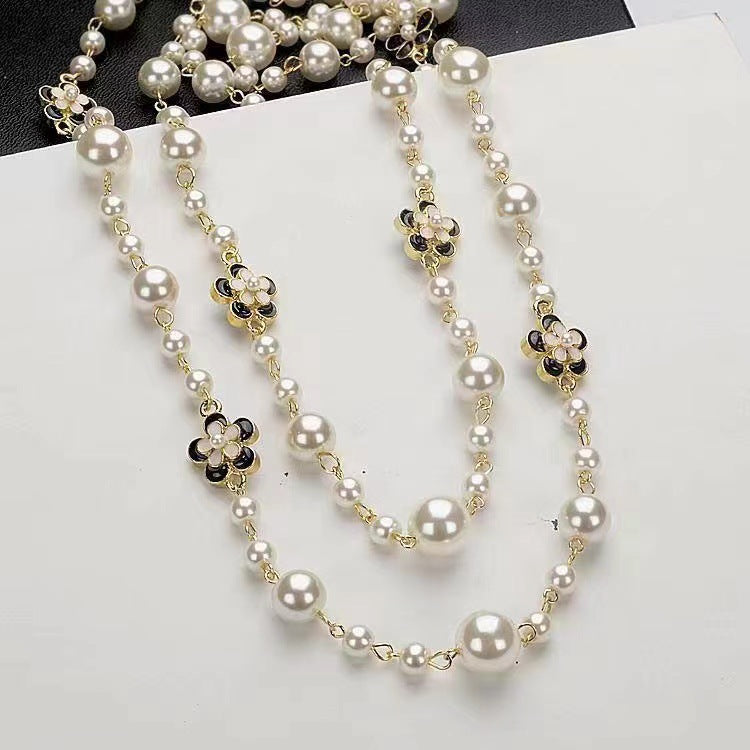 💎 Signature Beaded Pearl Necklace