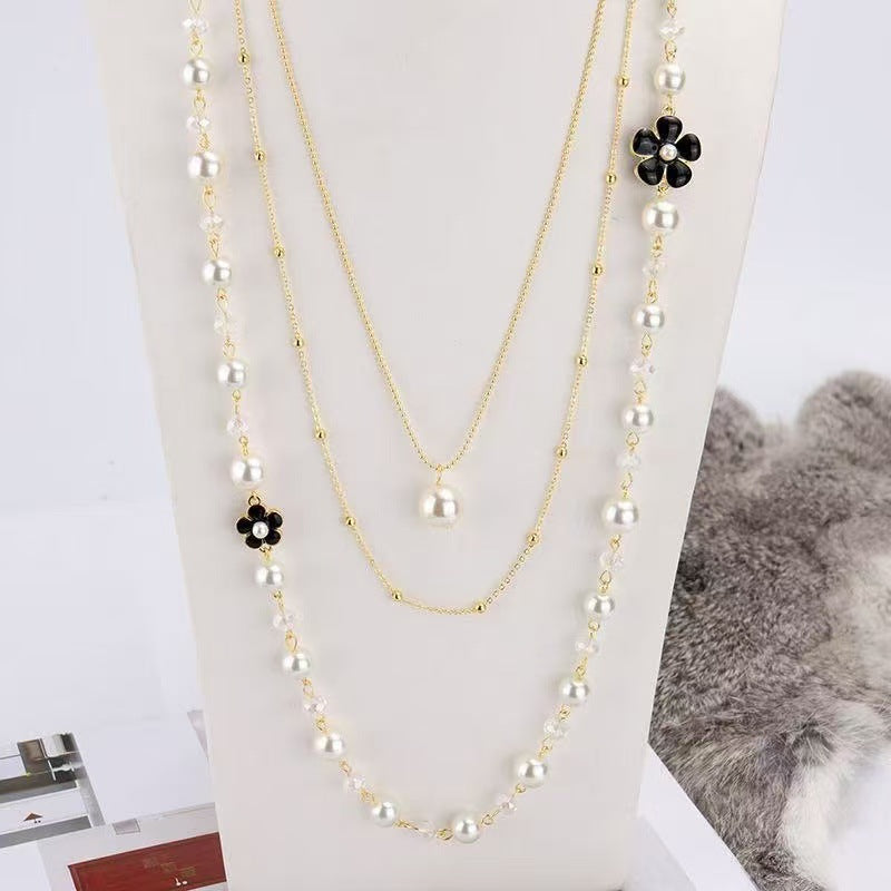 💎 Signature Beaded Pearl Necklace