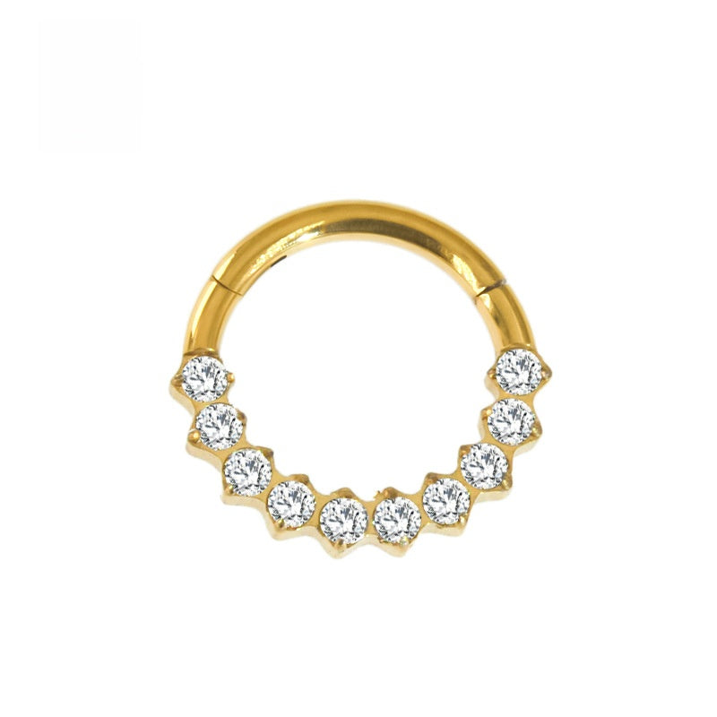 Crown Wing Butterfly Nose Piercing Jewelry